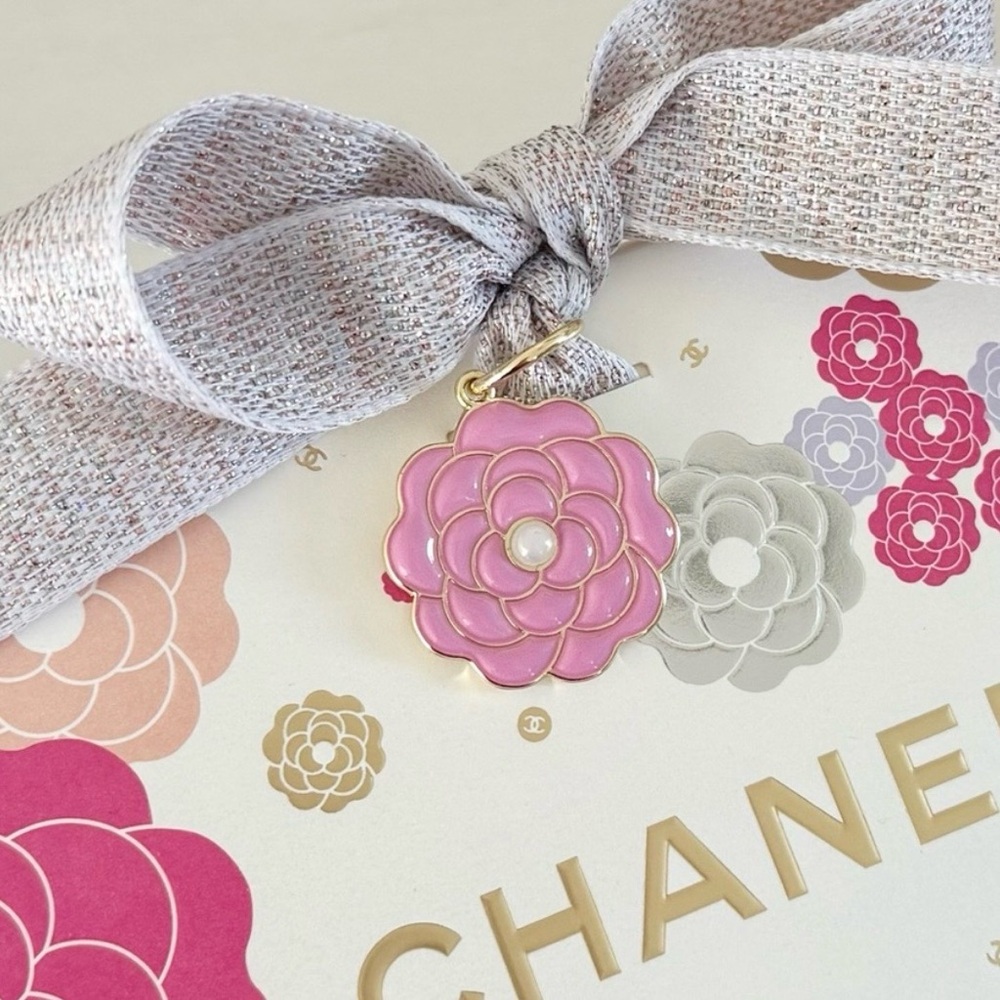 Chanel Pink Camellia Limited Edition Beauty Charm